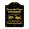 Signmission Designer Series-Tenant And Client Parking Violators Towed Away With Graph, 24" x 18", BG-1824-9751 A-DES-BG-1824-9751 - alternate 1